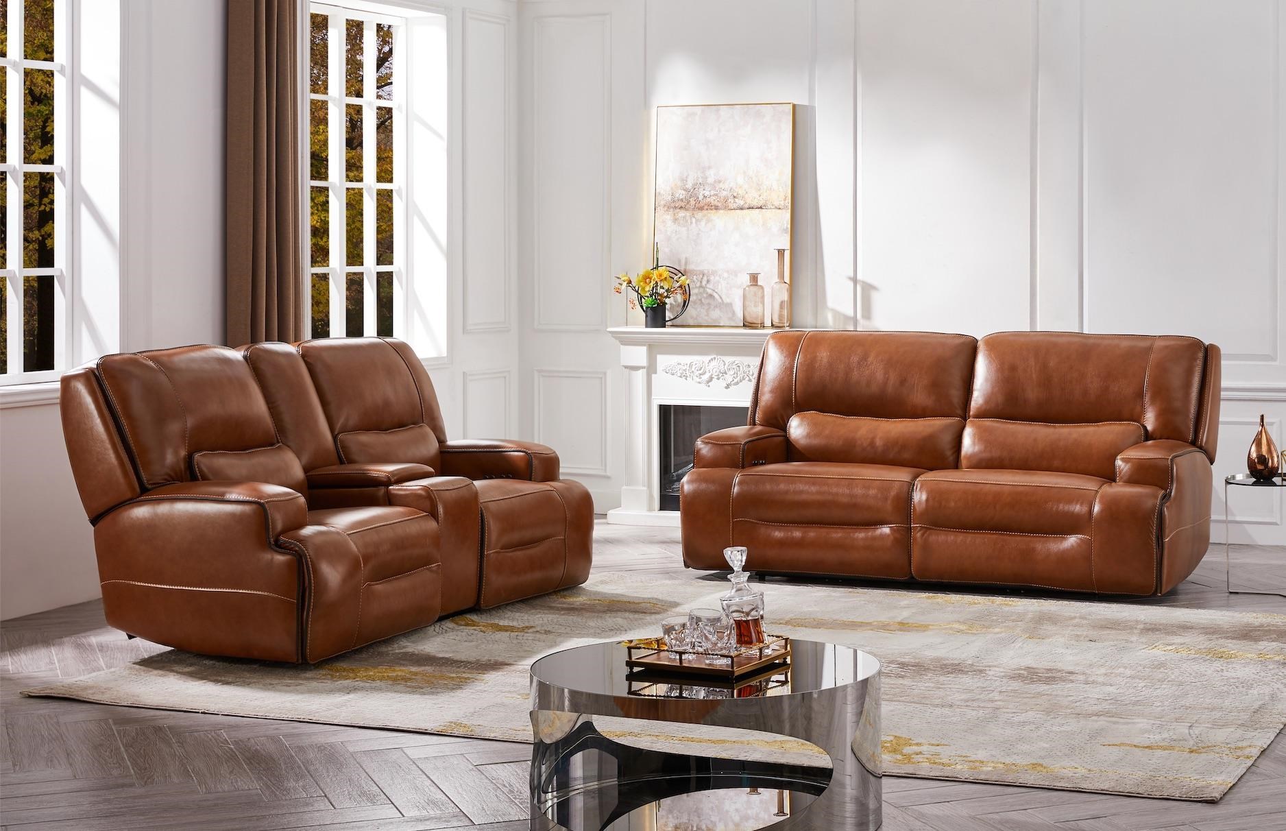 MWHOME Josie 490 90052BL Josie Buckskin Reclining Loveseat